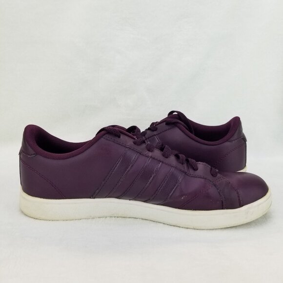 ✅Adidas Neo Baseline W Sneakers Merlot/Grey Women's 9 Athletic Shoes 3 Stripe - Picture 10 of 11